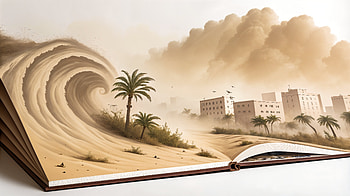 Epic Sandstorm: A Stunning Ultra, sandstorm, book, wave, desert, landscape HD wallpaper