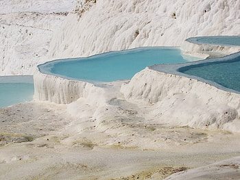 Travertines, nature, turkey, travertine HD wallpaper