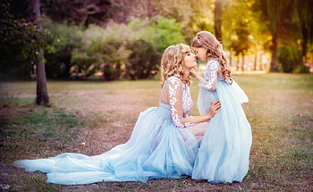 i love you, blue, women, love, child HD wallpaper