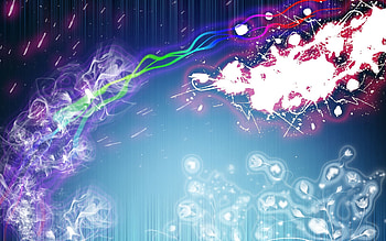 Abstract, Flowers, Smoke, Neon, Stripes, Streaks HD wallpaper
