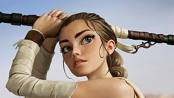 Rey Star Wars Digital Art , rey, star-wars, artist, artwork, digital-art, artstation HD wallpaper