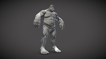 Cyclop, 3D model, Claudio Moura, Artistic creation HD wallpaper