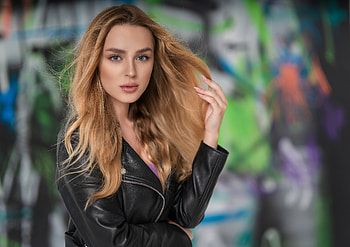 Blonde, lady, model, pretty, female HD wallpaper