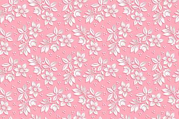 Texture, pink, white, flower, paper, pattern HD wallpaper