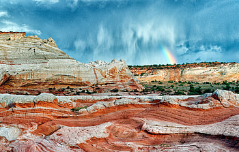 White pocket, landscape, rocks HD wallpaper