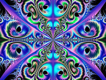 an of a fractal pastel colors, pastel, colors, beautiful, shades, blended HD wallpaper