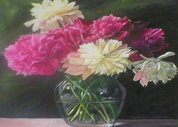 Floral Vase, vase, flowers, abstract, art HD wallpaper