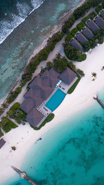 Nature, Beach, View From Above, Coast, Island HD phone wallpaper