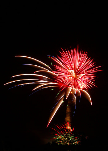 Holidays, Night, Salute, Sparks, Holiday, Fireworks, Firework HD phone wallpaper