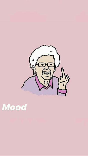 Dont Touch My Granny showing Middle Finger, dont touch my , middle finger, granny HD phone wallpaper