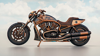 Night Rider Steampunk, Harley-Davidson HD wallpaper