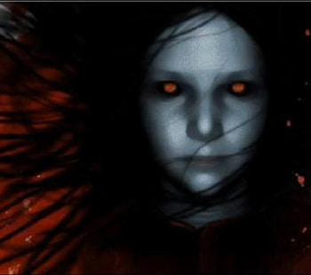 red,black,black hair,girl,sacrifice,game,red eyes,no mercury, black, sacrifice, red, no mercury, game, red eyes, girl, black hair HD wallpaper