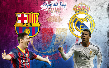 Cristiano Ronaldo Vs Lionel Messi 2015 - Cave HD wallpaper