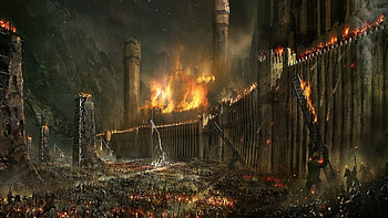 Battle of Hornburg, The Lord of the Rings HD wallpaper