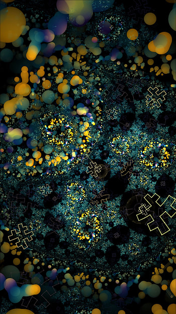 Abstract, Circles, Form, Fractal, Forms, Immersion HD phone wallpaper