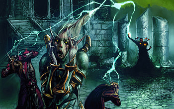 World of warcraft, trading card game, warlock, obsession, blizzard HD wallpaper