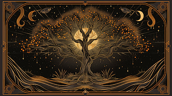 Yggdrasil Tarot Tree -, Yggdrasil, tree HD wallpaper