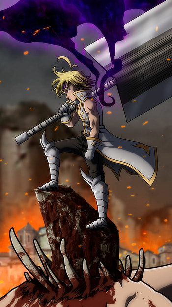 The Seven Deadly Sins, Anime action, , Eye-catching visuals HD phone wallpaper
