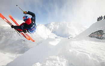 Red Bull Linecatcher, Skiing HD wallpaper