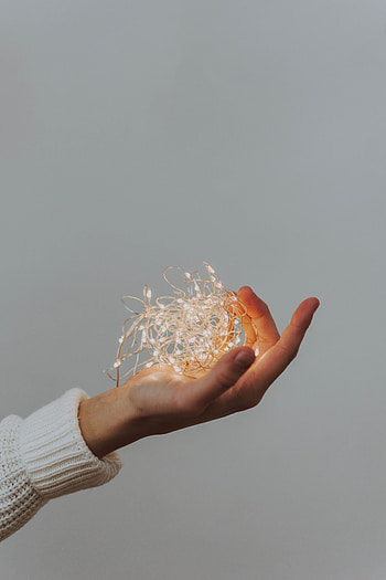 Shine, Light, Hand, Miscellanea, Miscellaneous, Glow, Garland HD phone wallpaper