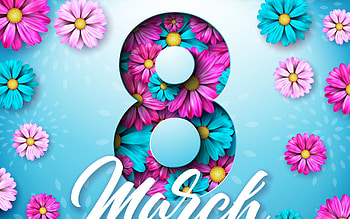:), pink, day, 8, flower, card, women, march HD wallpaper