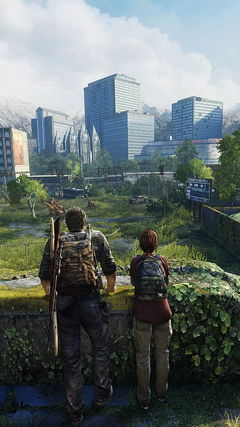 Elie & Joel, tlou, thelastofus, jiraf HD phone wallpaper