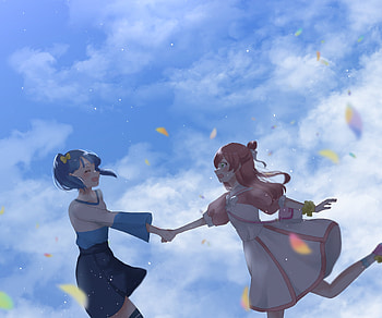 Nijigaoka Mashiro & Sora Harewataru, Sora Harewataru, Nijigaoka Mashiro, Anime, Hirogaru Sky! Pretty Cure HD wallpaper