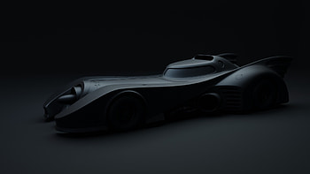 Batmobile 3D model, CAD library asset, Detailed digital design, High-quality vehicle representation HD wallpaper