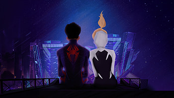 Gwen And Miles Morales Love, gwen-stacy, miles-morales, spiderman, superheroes, artist, artwork, digital-art HD wallpaper