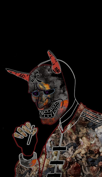 Samurai, estilo, ilustraciones, adidas, adobe, Flow HD phone wallpaper