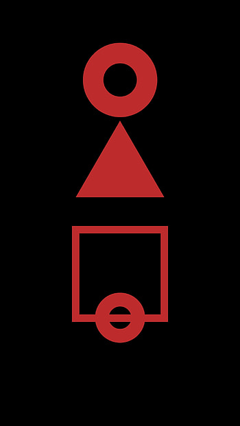 Squid 000111, red, trending, game, squid game, black HD phone wallpaper