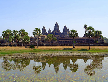 Angkor Wat, Architectural marvel, Cambodian history, Divine temple complex HD wallpaper
