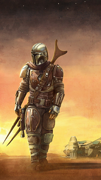 Mandalorian, Star Wars, Superhero HD phone wallpaper