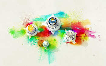 Abstract, Multicolored, Motley, Form, Shapes, Shape HD wallpaper