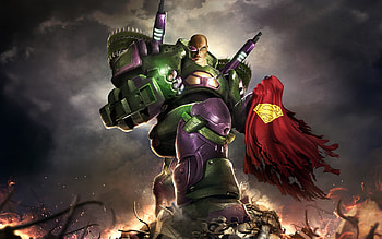 Lex Luthor Holding Superman Cape, lex-luthor, superheroes HD wallpaper