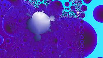 Fractal Art for your - Trippy, cyan, blue, purple, psychedelic, trippy, Abstract, fractal, abstract blue, abstract purple HD wallpaper