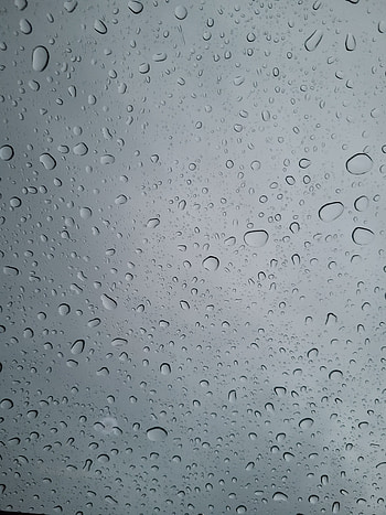 Rainy Day, rain, gray, blue, nature, windows HD phone wallpaper