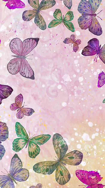 colorful, artistic, butterfly HD phone wallpaper