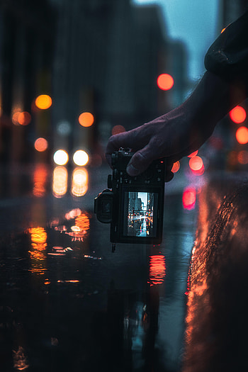 Hand, Miscellanea, Miscellaneous, Blur, Smooth, Neon, Shooting, Survey, Camera HD phone wallpaper