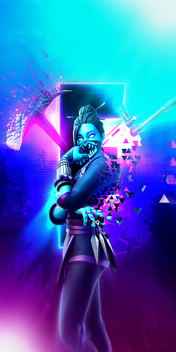Fortnite ski, skin HD phone wallpaper