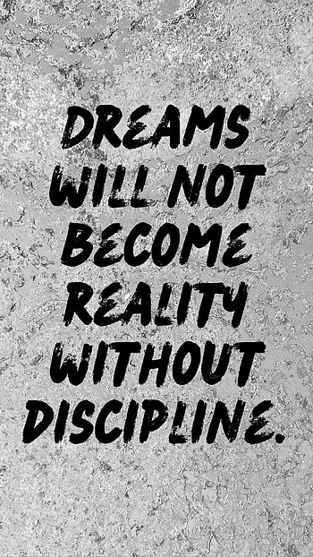 Inspirational and Motivational Quotes + Background, Self Discipline HD phone wallpaper