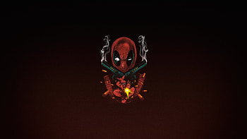 Marvel, Deadpool, minimal, art HD wallpaper