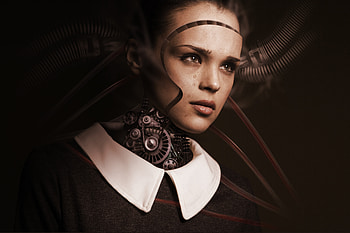 Art, Sadness, Girl, Robot, Cyborg, Future, Sorrow, Feelings, Artificial Intelligence, Tears HD wallpaper