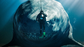 Meg 2: The Trench - : Megalodon Face-Off, Meg 2: The Trench HD wallpaper