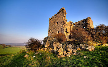 Nature, Grass, Stones, Ruin, Ruins HD wallpaper