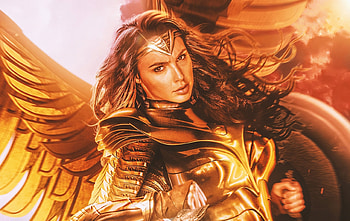 Wonder Woman 1984, golden wings, 2020 movie HD wallpaper