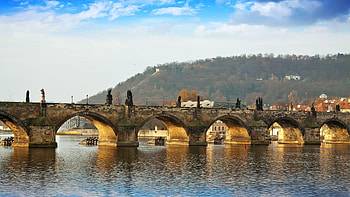 Czechia (Czech Republic), Charles Bridge marvel, Czech landscape beauties, Towering views HD wallpaper