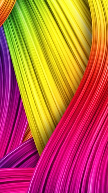 waves, Rainbow Colored HD phone wallpaper