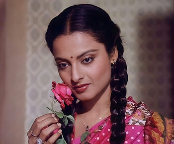 Rekha, lip, Bollywood HD wallpaper