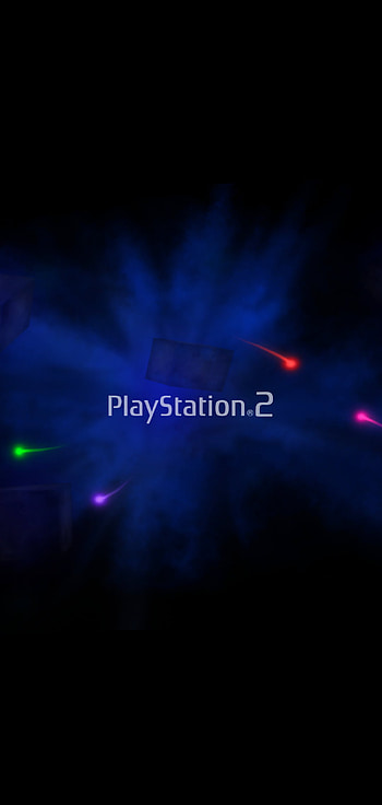 Playstation 2, amoled, videogame, logo, PS2 HD phone wallpaper